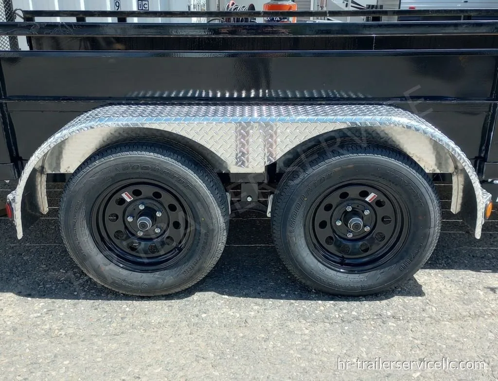 2024 PJ Trailers 7×14 7K Powder Coated Open Utility w/Rear Ramp Gate & Solid Metal Side Walls — photo 6