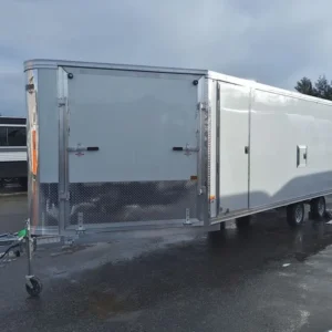 2024 Mission Trailers 101×24 Aluminum 4/5-Place Drive In/Out Deckover w/Galvanized PKG & Canopy