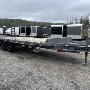 2024 Diamond C 8.5×20 20K Deckover Equipment Trailer w/72" Flip-Knee Ramps