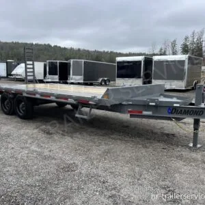 2024 Diamond C 8.5×20 20K Deckover Equipment Trailer w/72″ Flip-Knee Ramps