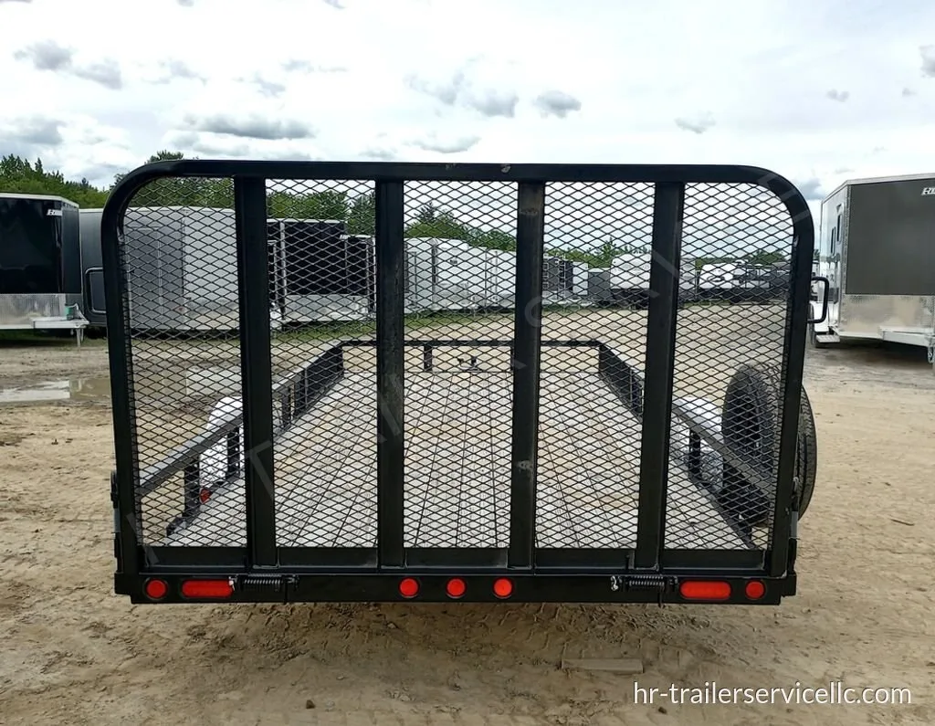2024 PJ Trailers 7×14 Powder Coated Open Utility w/Rear Ramp Gate & ATV Side Loading Ramps — photo 3