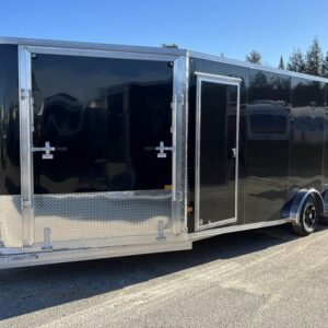 2024 Sno Pro 7.5×22 Aluminum 4-Place Drive In/Out w/Extra Height, Mats, Guides & Canopy