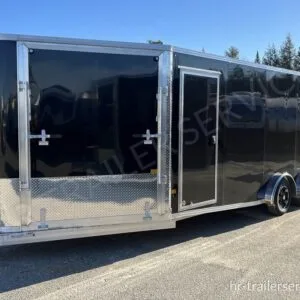 2024 Sno Pro 7.5×22 Aluminum 4-Place Drive In/Out w/Extra Height, Mats, Guides & Canopy