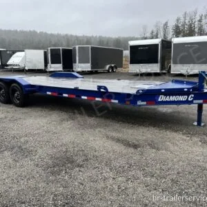 2022 Diamond C 7×24 20K Low Profile Equipment Trailer w/Max Ramps