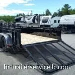 2024 PJ Trailers 7×14 7K Powder Coated Open Utility w/Rear Ramp Gate & Solid Metal Side Walls — photo 13