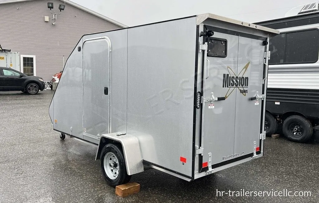 2024 Mission Trailers 60×12 Aluminum Single Place Crossover w/Galvanized Package & Rear Canopy — photo 3